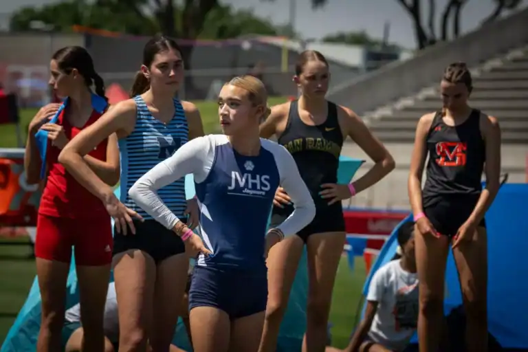 Transgender athlete AB Hernandez competed for Jurupa Valley High School in the high jump at the 2025 CIF State Track and Field Championships at Buchanan High School in Clovis in late May.